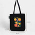 Plant Momma Canvas Zipper Tote Bags - Black | Crafted in India | Zipped tote bag | DTF Print