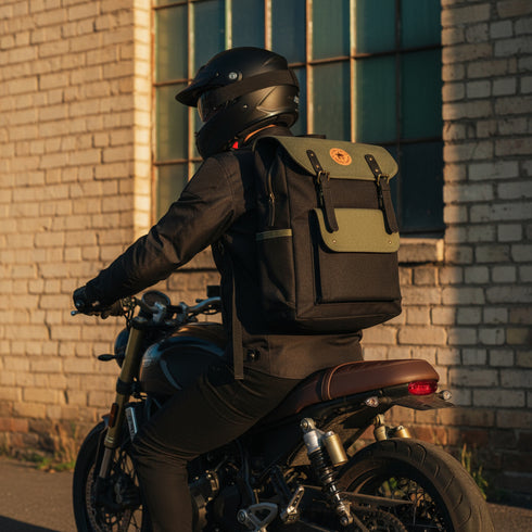 Dugong Backpack - Olive - Canvas Daily/Office/City/Travel Sustainable Laptop Backpack