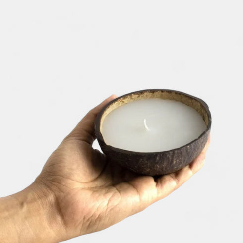 EcoThrive Sustainable Gift Hamper - Upcycled Luxury Coconut shell candle | Sustainable Bamboo Bottle | Grow Kit