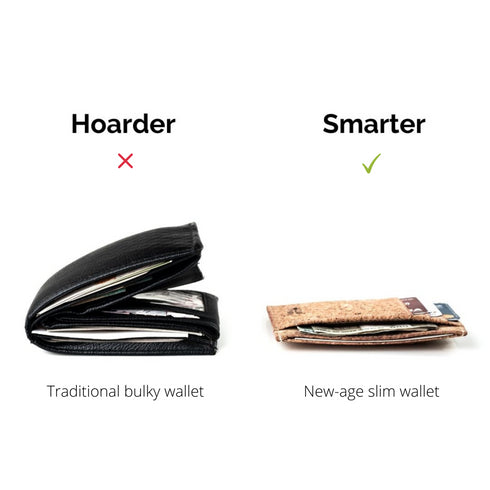 Dodo Cork Wallet - Unique Slim Wallet & Card Case for Men and Women - Tan