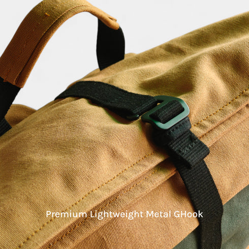 Armadillo Backpack - Water Resistant Canvas Flaptop Travel Backpack