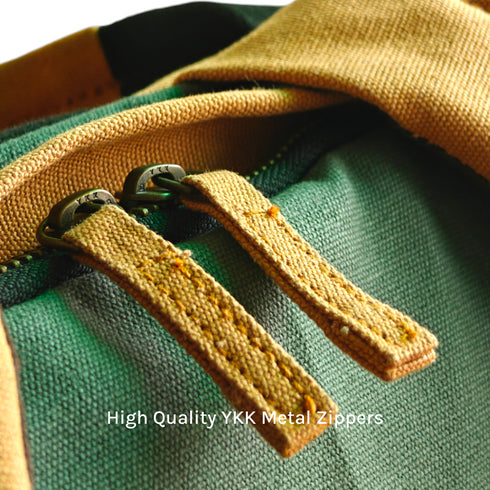 Armadillo Backpack - Water Resistant Canvas Flaptop Travel Backpack