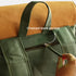 Dugong Backpack - Tropical Green Brown- Canvas Daily/Office/City/Travel Sustainable Laptop Backpack