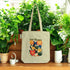 Plant Momma Canvas Zipper Tote Bags - Natural Canvas| Crafted in India | Zipped tote bag | DTF Print