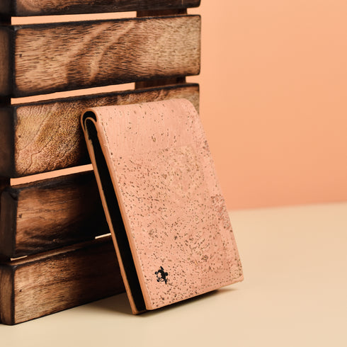 Kakapo Cork Bifold Wallet - Tan - Unique Unisex Cork Slim Wallet for Men and Women