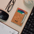 Dodo Cork Wallet - Unique Slim Wallet & Card Case for Men and Women - Tan