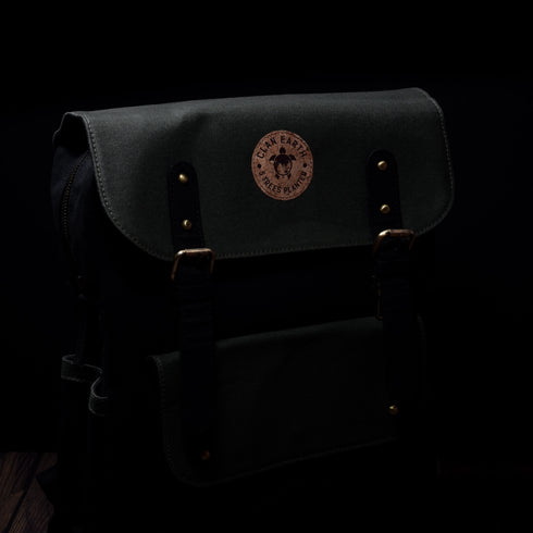 Dugong Backpack - Olive - Canvas Daily/Office/City/Travel Sustainable Laptop Backpack