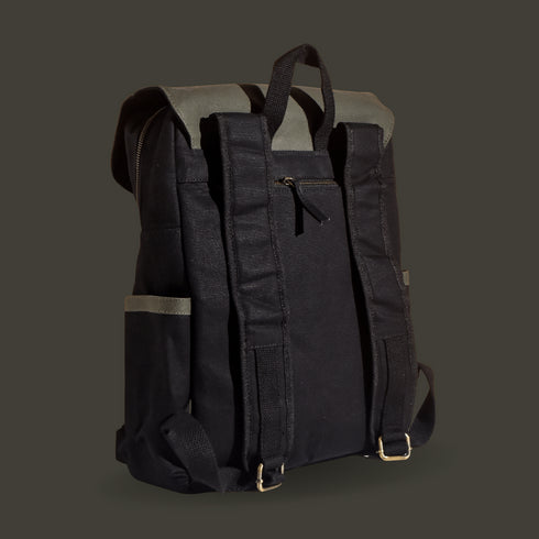 Dugong Backpack - Olive - Canvas Daily/Office/City/Travel Sustainable Laptop Backpack