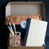 Employee Onboarding Complete Sustainable Gift Hamper 1 - Bamboo Set - Dopp - Cork Stand