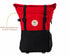 Pangolin Backpack - Cherry Red - Water Resistant Canvas Rolltop Travel Backpack