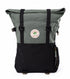 Pangolin Backpack - Water Resistant Canvas Rolltop Travel Backpack - Olive Green