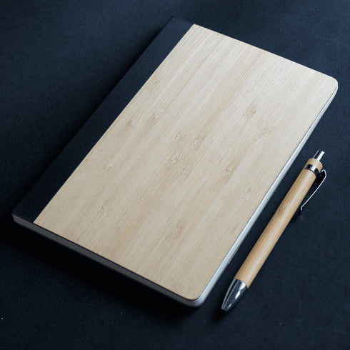 Minimalist Employee Onboarding Sustainable Gift Hamper 1 - Bamboo Set - Rice Husk Mug