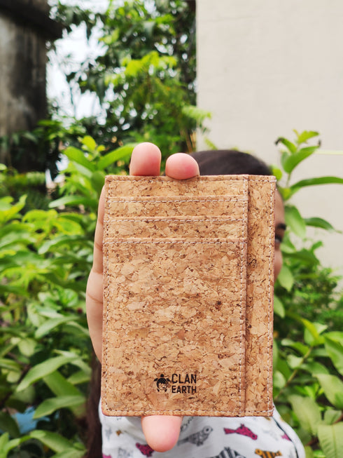 Minimalist Vegan Wallet Festive Gift Box - Dodo Wallet & Soy Wax Coconut Shell Candle