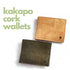 Kakapo Cork Bifold Wallet - Tan - Unique Unisex Cork Slim Wallet for Men and Women