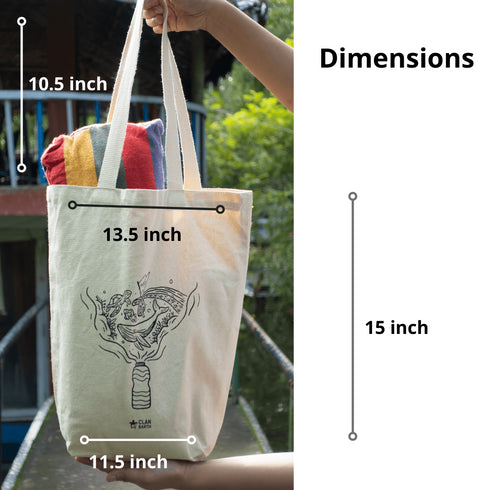 Premium Canvas Tote Bag - Natural Canvas Color