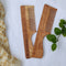 Neem Wood Comb - Wide Teeth with Handle - Detangling & Styling - Pack of 2
