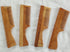 Neem Wood Comb - Wide Teeth with Handle - Detangling & Styling - Pack of 4