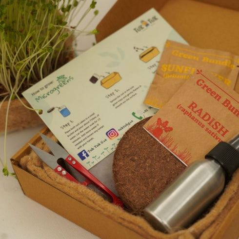 Sustainable Festive Gift Hamper with Microgreens Kit