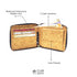 Kiwi Printed Cork - Cork & Canvas Zip Wallet
