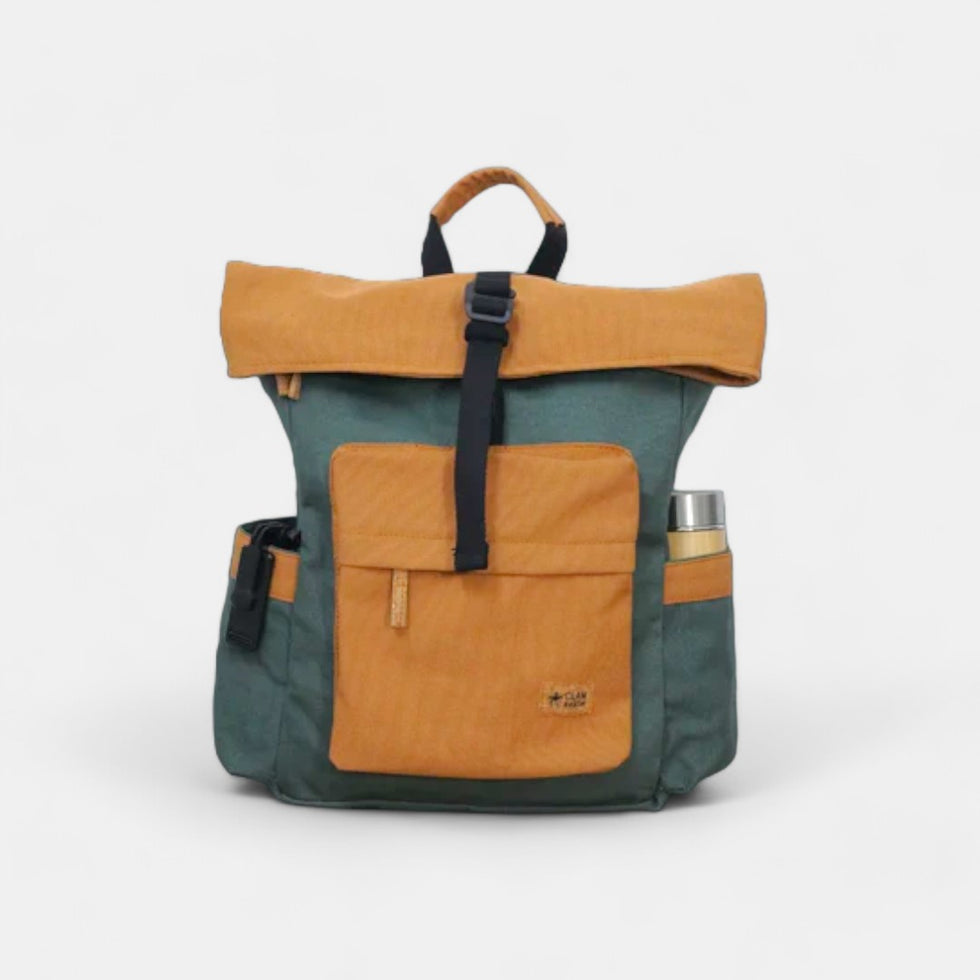 Armadillo Backpack - Water Resistant Canvas Flaptop Travel Backpack image 1